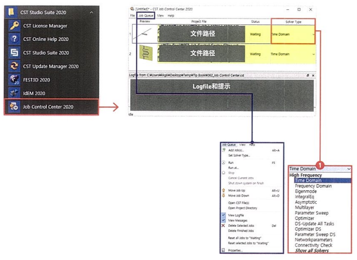 CST基礎(chǔ)048-Job Control Center預(yù)約仿真